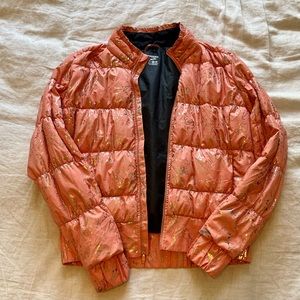 Brooks Running Bubblegum Pink Puffer Jacket